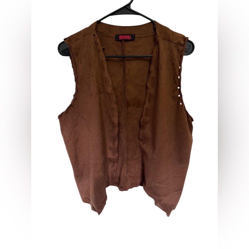 Rock & Roll Cowgirl Brown Faux Suede Vest | Western Boho | Women’s